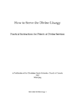 How to Serve the Divine Liturgy (English PDF)