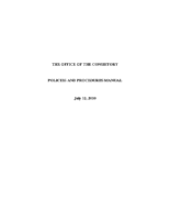 Policy and Procedure Manual-Office of the Consistory (English PDF)