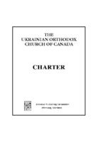 The Ukrainian Orthodox Church of Canada Charter (English PDF)
