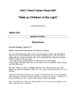 2007 – Walk as Children of Light (PDF)