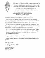 His Eminence, Metropolitan Yurij, Announces the Postponement of the XXIVth Sobor of the UOCC – April 3, 2020