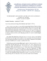 Archpastoral Letter from Metropolitan Yurij re the XXIVth regular Sobor Apr 17, 2021