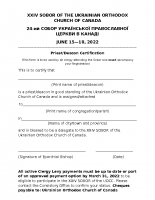 Sobor Clergy Certification Form June 15-18, 2022 FILLABLE