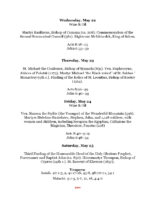 Typikon May 22 – 31, 2024